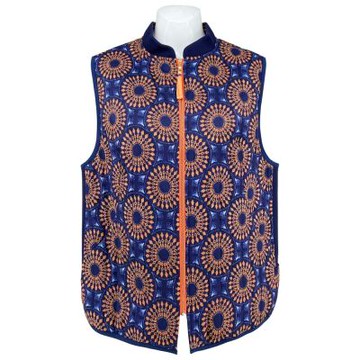 【LONDEE龍笛】煙花印花鋪棉背心