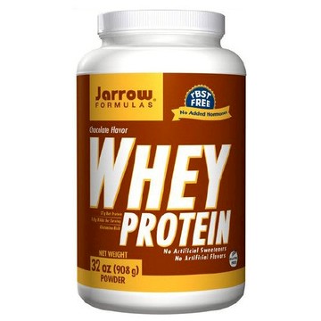 Whey Protein Chocolate 32 oz, 908 mg, (2 lbs) by Jarrow Formulas