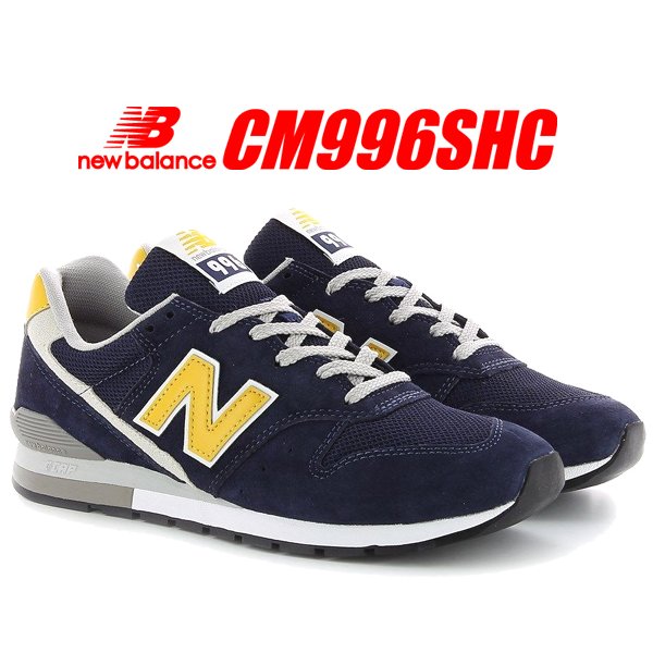 ニューバランス 996 New Balance Cm996shc Width D スニーカー 996 ネイビー イエロー Navy Yellow 通販 Lineポイント最大0 5 Get Lineショッピング