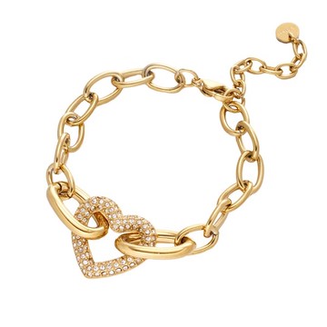 【ULOO】Flash 星光愛語不鏽鋼手鍊-金色 UB2000510