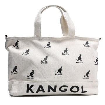 KANGOL 托特包 滿版LOGO 帆布 大容量 側背包 手提袋 60253006-