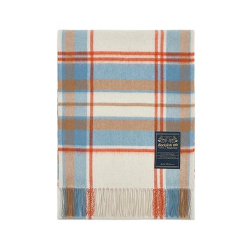 韓國 Rockfish Weatherwear CLASSIC WOOL SCARF CHECK 經典格紋羊毛圍巾 象牙白 IVORY