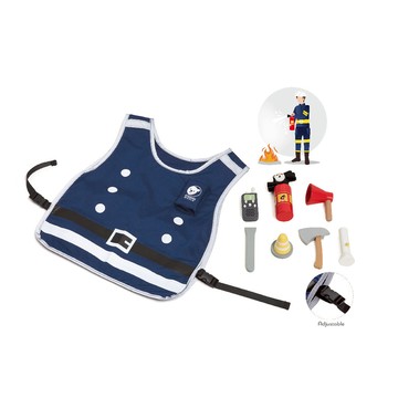 【德國 classic world 客來喜經典木玩】消防工具組/家家酒玩具