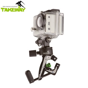 耀您館★台灣Takeway鉗腳架R1卡鉗式腳架超小腳架mini腳架夾腳架夾式腳架桌上腳架極限運動滑板夾重機車多用途夾重型機車萬能鉗摩托車夾自行車單車腳踏車手機架【APP下單點數4倍送】