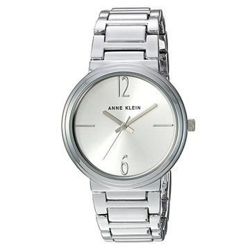 Anne Klein 一個人的銀河簡約刻度腕錶-銀x34mm (AK-3169SVSV)