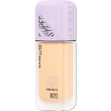 MAYBELLINE媚比琳裸霧光持久水粉底 AIR SPF12 W20 象牙明亮 小方胖
