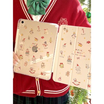 morock【插畫師聯名】ipad11保護殼適用蘋果air7保護套pro11平板帶筆槽10.2寸air6防彎亞克力Y型磁吸第10代