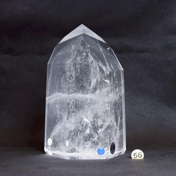 神聖殿堂 |正巴西早期料 巴西當地切工 頂級清透 白水晶 白水晶柱 白幽靈 彩虹 藍針 風水擺件 淨化空間  S23BT16-56