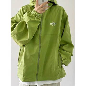 RPAO秋季潮牌連帽沖鋒衣外套美式街頭BF戶外寬松顯瘦上衣夾克男女