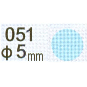 【文具通】Herwood 鶴屋 圓形標籤5mm淺藍 AS051S【APP滿額下單10%點數(單一帳號最高1000點)】4/30止