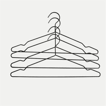 黑色金屬晾衣架北歐簡約風室內家用衣服掛防滑成人衣帽間無痕衣撐
