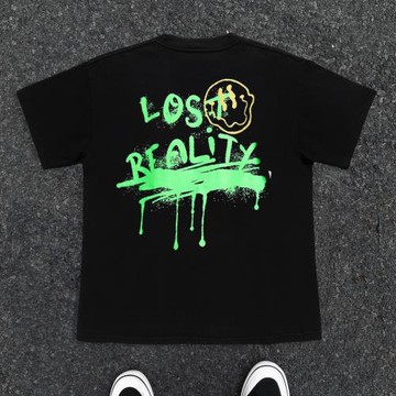 王有病工作室 220G輕薄高織不透！鬼火美式復古vintage短袖T恤