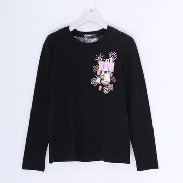 美味拉麵竹節棉修身女T-B25167