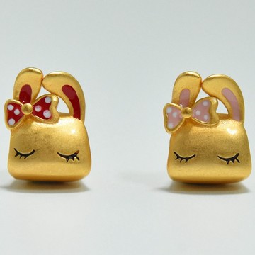 隔日到貨 Bunny 邦妮 金兔 小兔 兔寶寶 潘維拉 實心 項鏈 項鍊 不過敏 999不退色