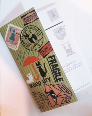 真愛日本 7033000009 直條紋4入便利貼組-籤標 宮崎駿 魔女宅急便 奇奇貓 黑貓 便利貼 正版