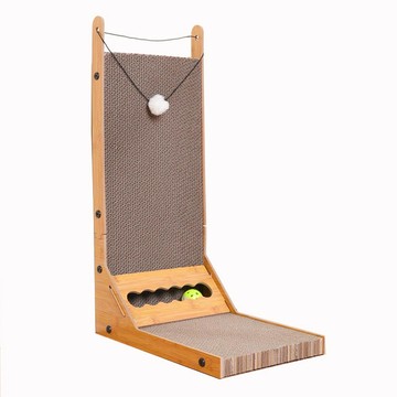 貓抓板 加高60CM貓抓板 貓咪玩具 L型立式磨爪瓦楞紙 寵物玩具