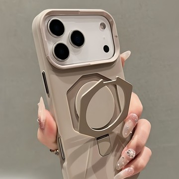 時尚菱形支架手機殼 防摔保護殼 蘋果手機殼 適用 iPhone 17 16 15 14 13 12 11 Pro max