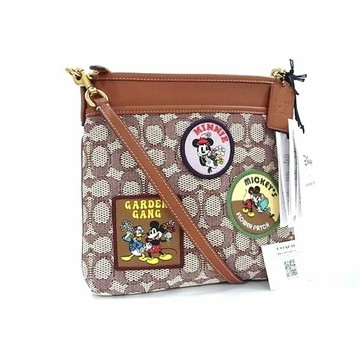 TORY BURCH - 滿版LOGO迪士尼聯名斜背方包 (米奇緹花)