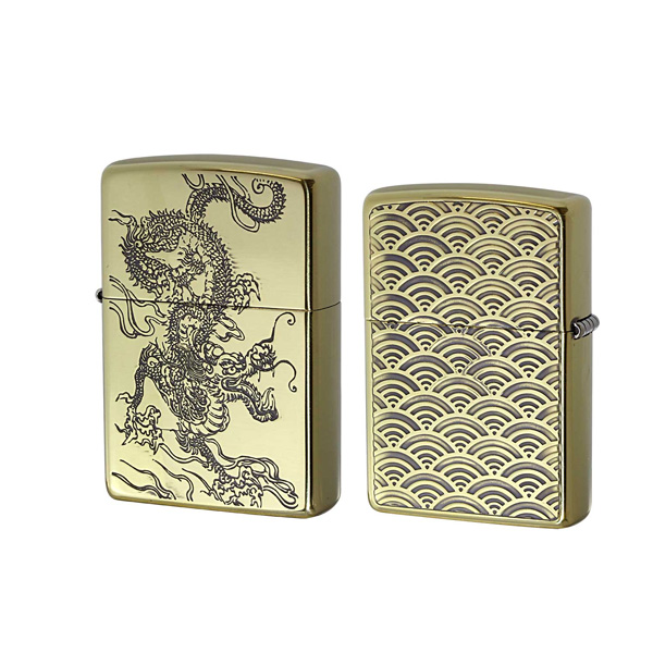ジッポー オイルライター ドラゴン 和柄 龍 Japanese pattern Dragon 2BS zippo ジッポ ライター 喫煙具