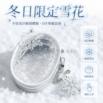 台灣出貨✨ 冷y娃包保護套 蔡徐坤周邊 雪花橢圓造型 可愛防塵收納袋 外出攜帶 六件套DIY組合 含15ml膠水