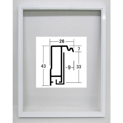 油絵/油彩額縁 正方形の額縁 アルミフレーム サイズF25 P25 M25 S20 A1