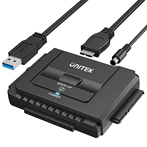 Unitek USB-A IDE SATA 両方対応 USB3.0 ドライブ交換アダプター 2.5