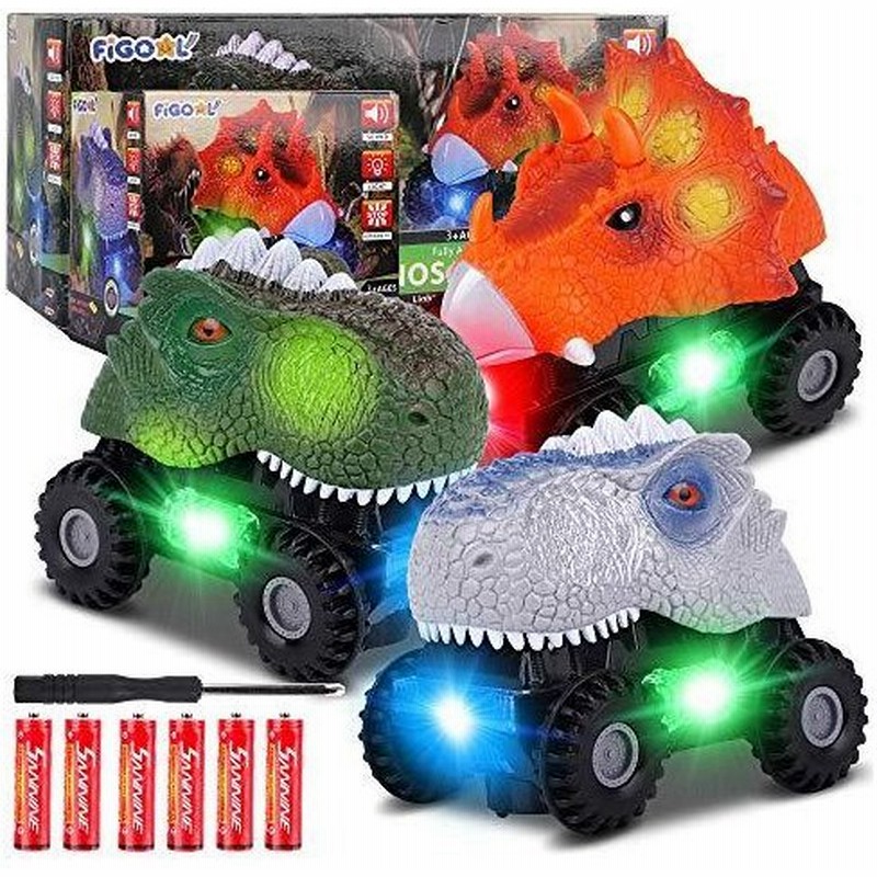 Figoal 恐竜車 Ledライト付き サウンド 恐竜 車 おもちゃ 車 ギフト 動物車 男の子 女の子 幼児 子供 クリスマス 誕生日 イースターギ 通販 Lineポイント最大get Lineショッピング