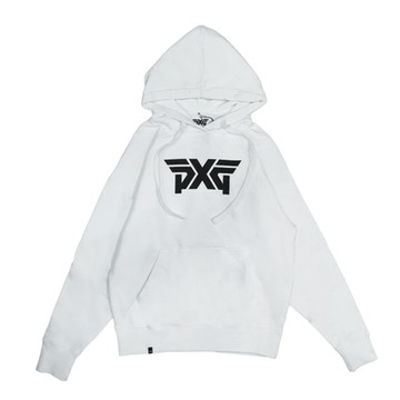 【PXG】PXG-C007 經典LOGO棉質帽T(白色)