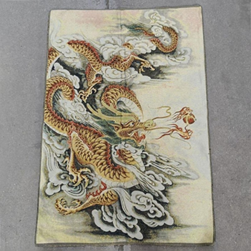 風水 龍 ドラゴン 刺繍 赤龍 青龍 タペストリー 竜 絵 玄関 絵
