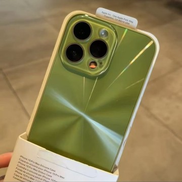 炫酷極光 水晶鏡頭 亞克力背板 防摔殼 用於iPhone17 i16 手機殼 i15 i14 i13 i12 i11防震