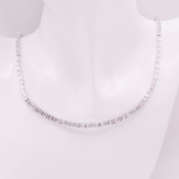 SWAROVSKI 施華洛世奇 Matrix 項鏈 鍍白金色