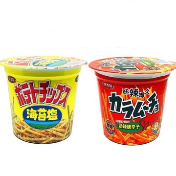 湖池屋 卡辣姆久洋芋條 湖池屋洋芋條 卡辣姆久 海苔塩 勁辣唐辛子 洋芋條 洋芋片