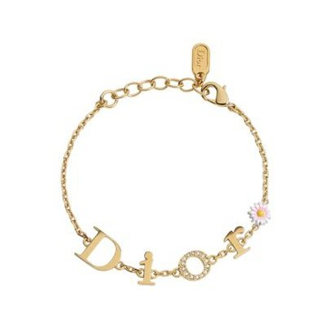Dior 迪奧 Mini Daisy DIOR標誌 水晶 雛菊 手鍊 B3298WOMLQ_01X