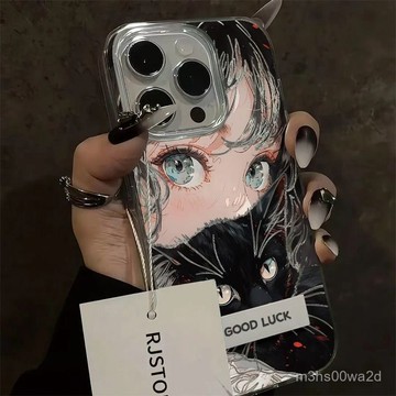 貓少女 防摔 保護殼 蘋果iphone 78p xr i11 i12 13 14 15 16 pro max手機殼