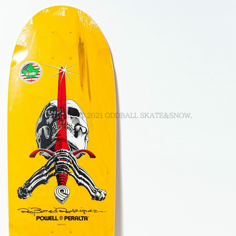 POWELL PERALTA 10インチ Ray Rodriguez Skull & Sword YELLOW 10.0