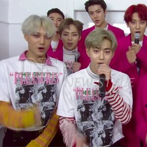 EXO LUCKY ONE 回歸舞台 同款搖滾應援短袖潮T 打歌服