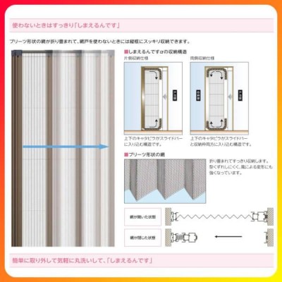 網戸 後付用 しまえるんですα 188209〜188224 巾Aw1880×高さ