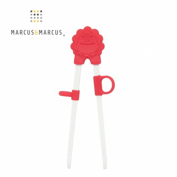 MARCUS＆MARCUS 動物樂園幼兒學習筷-紅獅子 _廠商直送