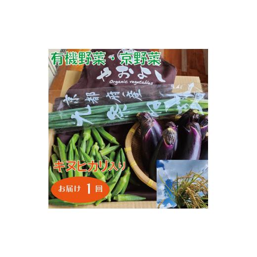 ふるさと納税 京都府 亀岡市 亀岡産 キヌヒカリ 2kg ＆ 野菜詰め合わせ　有機野菜・京野菜の『京都やおよし』オーガニック 有機JAS 栽培期間農薬不使用 減農薬…