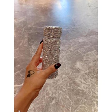 鑲鉆迷你口袋杯滿鉆口袋杯網紅鑲鉆304不銹鋼保溫杯輕奢高顏值