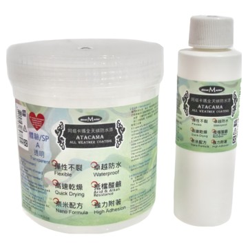 decorMaster aTaCaMa 全天候防水漆 體驗組 彈性不裂 卓越防水 快速乾燥 奈米配方 強力附著 C-903-SP  透明  680g  1瓶
