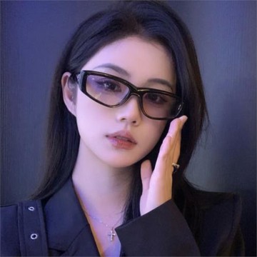 韓國新款貓眼三角形辣妹款網紅墨鏡女潮圓臉個性時尚街拍太陽眼鏡