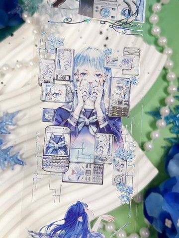 代號404 PET 紙膠帶 貝殼光 10米卷