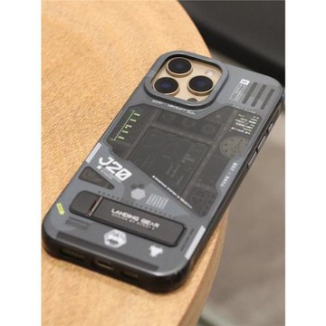 XFOONG原創|設計師品牌 鷹擊長空J20 iPhone16ProMax 15ProMax 16Pro雙面imd手機殼軟殼 自帶支架