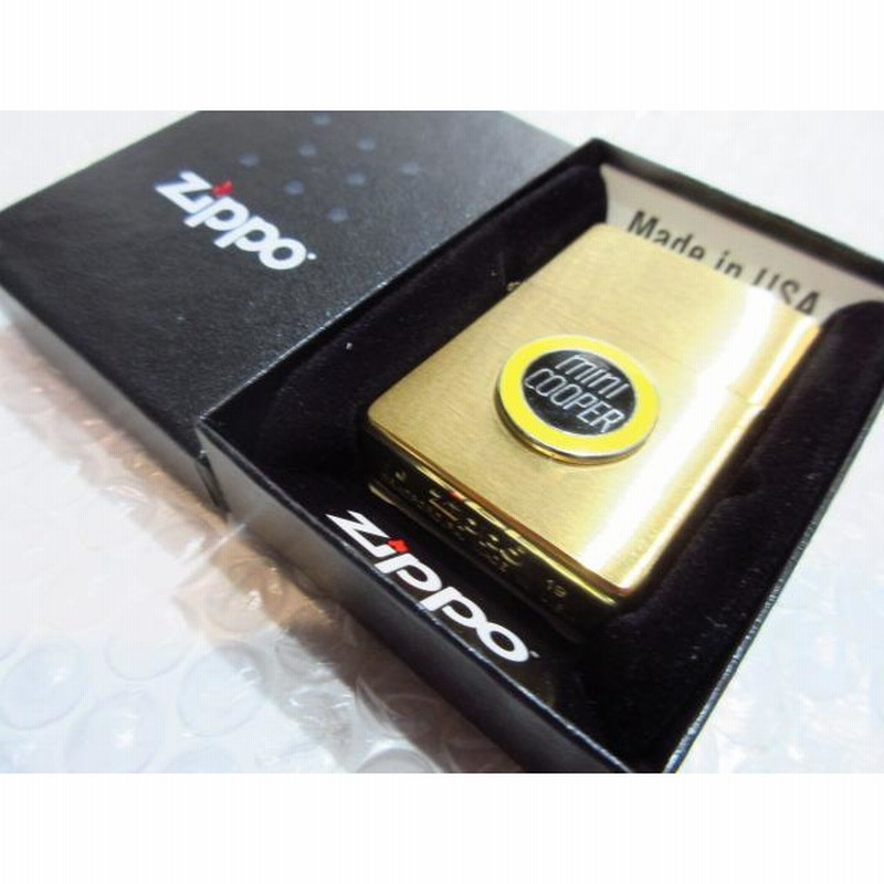 MINI-COOPER/ミニクーパー Zippo/真鍮製ジッポライター【NEW DESIGN 