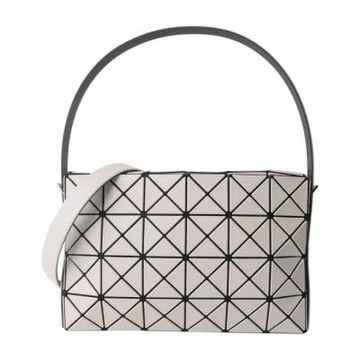 ISSEY MIYAKE  BAOBAO 幾何方格4x6方型手提/斜背包(霧面米)S款