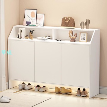 促銷優惠 鞋櫃家用門口大容量玄關櫃簡易陽臺收納儲物櫃家用門外鞋架經濟型鞋架 穿鞋