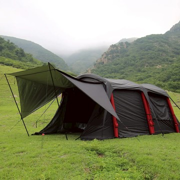 Aerogogo 一鍵充氣黑翼隧道帳 8分鐘快速搭建(附贈GIGA PUMP