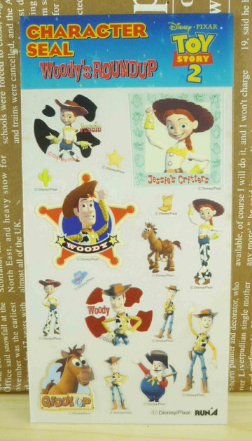 【震撼精品百貨】Metacolle 玩具總動員-貼紙-胡迪圖案 震撼日式精品百貨