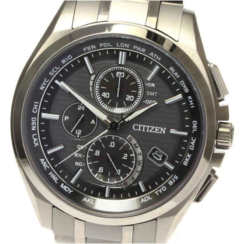 美品☆CITIZEN アテッサ AT8040-57E エコドライブ 電波-